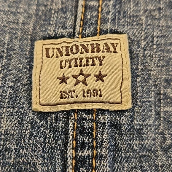 Vintage Union Bay Capri Denim Overalls - Picture 2 of 8
